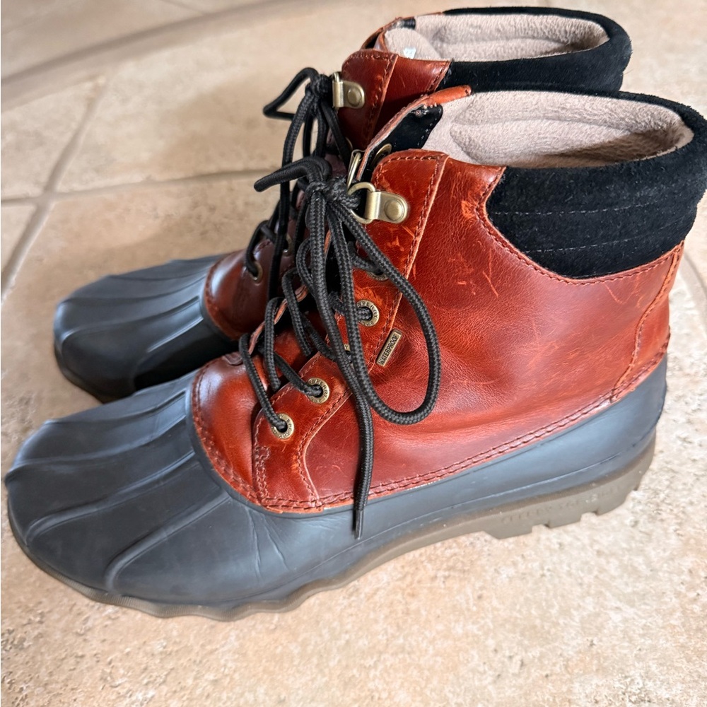 Sperry Top-Sider Men's Brown and Black Rain & Snow Boots